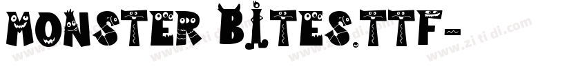 Monster Bites.ttf字体转换